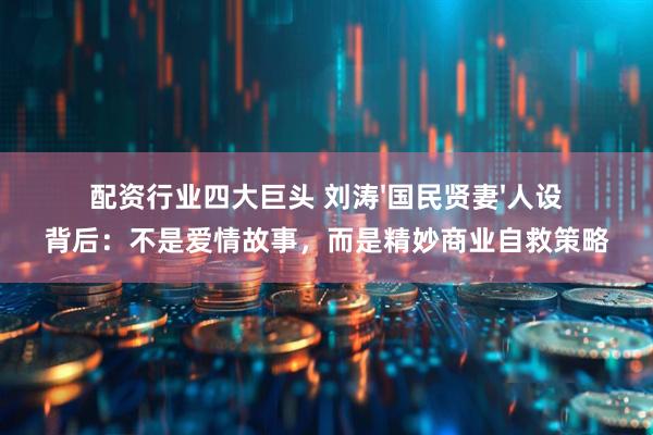 配资行业四大巨头 刘涛'国民贤妻'人设背后：不是爱情故事，而是精妙商业自救策略